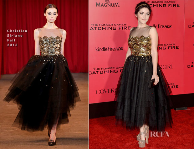 Isabelle Fuhrman In Christian Siriano - 'The Hunger Games Catching Fire' LA Premiere