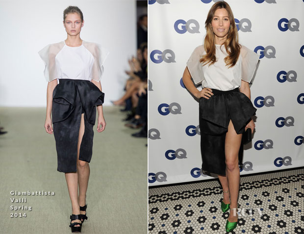 Jessica Biel In Giambattista Valli - GQ Men Of The Year Dinner