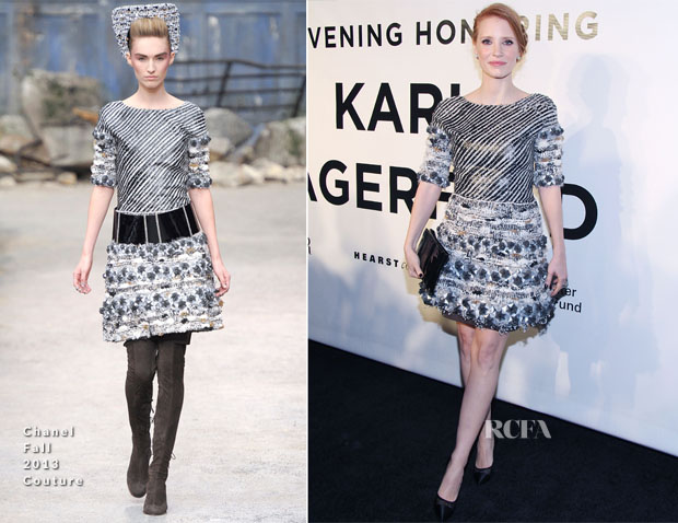 Jessica Chastain In Chanel Couture - An Evening Honoring Karl Lagerfeld