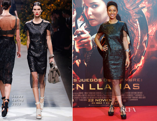 Meta Golding In Loewe - ‘The Hunger Games Catching Fire’ Madrid Premiere