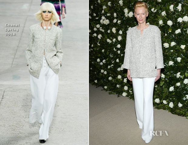 Tilda Swinton In Chanel -  MoMA Benefit A Tribute to Tilda Swinton