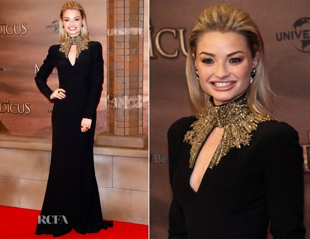 Emma Rigby In Alexander McQueen - 'The Physician' Berlin Premiere