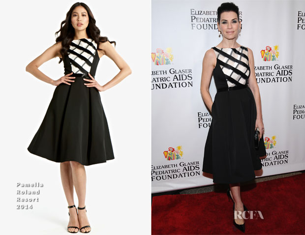 Julianna Margulies In Pamella Roland - Elizabeth Glaser Pediatric AIDS Foundation's Global Impact Award Gala Dinner
