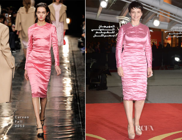 Juliette Binoche In Carven -  ‘A Thousand Times Good Night’ Marrakech International Film Festival Premiere