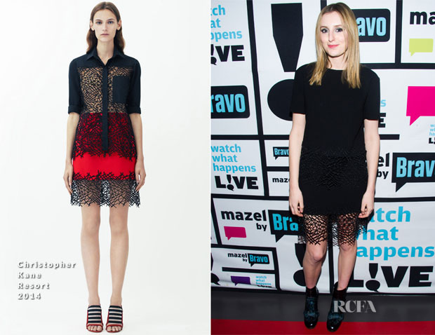 Laura Carmichael In Christopher Kane - Watch What Happens Live