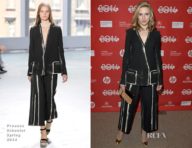 Brit Marling In Proenza Schouler - 'I Origins Sundance Film Festival Premiere