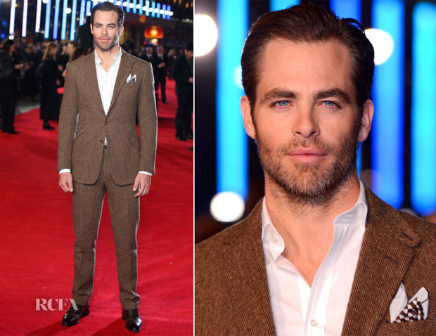 Chris Pine In Ralph Lauren - ‘Jack Ryan Shadow Recruit’ London Premiere