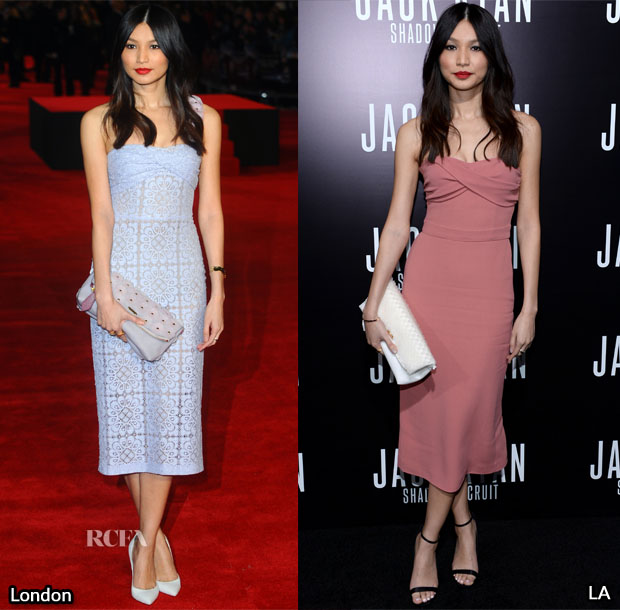 Gemma Chan In Burberry Prorsum - ‘Jack Ryan Shadow Recruit’ London & LA Premiere