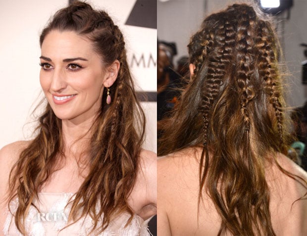 Get The Look Sara Bareilles’ 2014 Grammy Awards Textured Braids