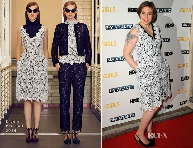 Lena Dunham In Erdem - 'Girls' Season 3 London Premiere
