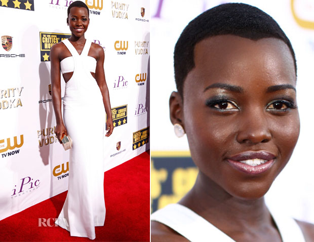 Lupita Nyong'o In Calvin Klein Collection - 2014 Critics' Choice Movie Awards