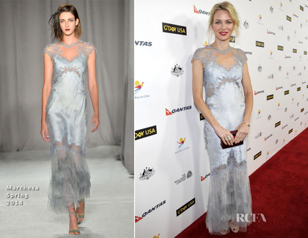 Naomi Watts In Marchesa - G'Day USA Los Angeles Black Tie Gala