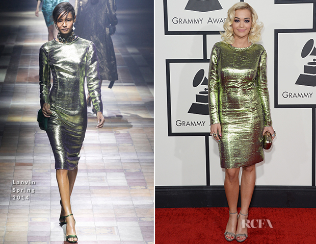 Rita Ora In Lanvin - 2014 Grammy Awards