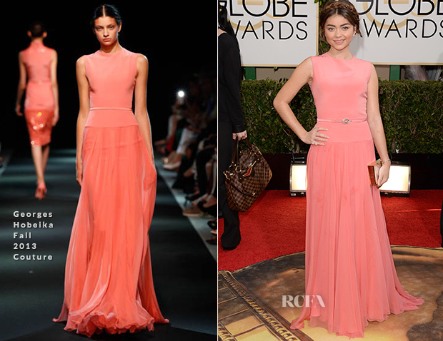 Sarah Hyland In Georges Hobeika Couture - 2014 Golden Globe Awards