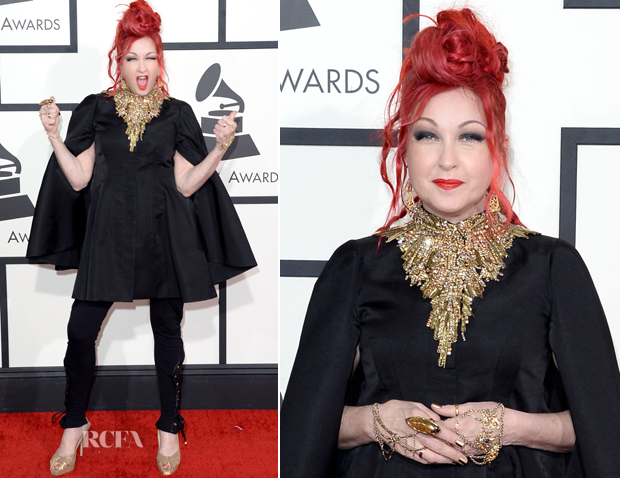 Cyndi Lauper In Alexander McQueen – 2014 Grammy Awards