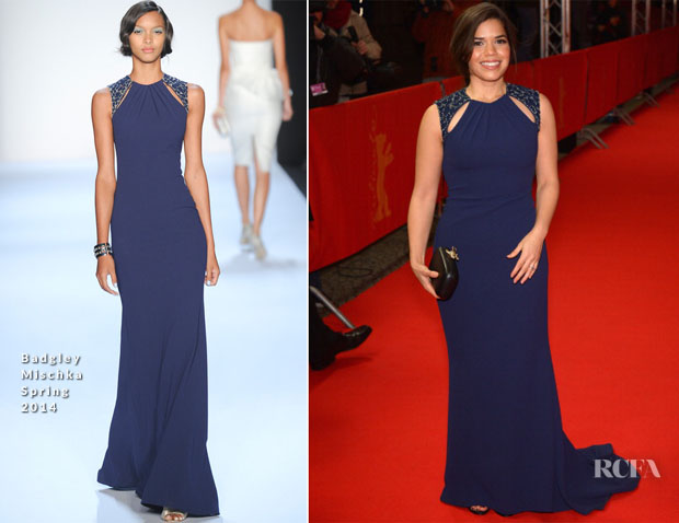 America Ferrera In Badgley Mischka - 'Cesar Chavez' Berlin Film Festival