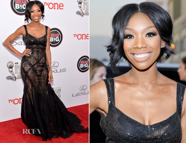 Brandy Norwood In Jean Fares Couture - NAACP Image Awards 2014