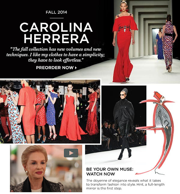 Carolina Herrera Fall 2014