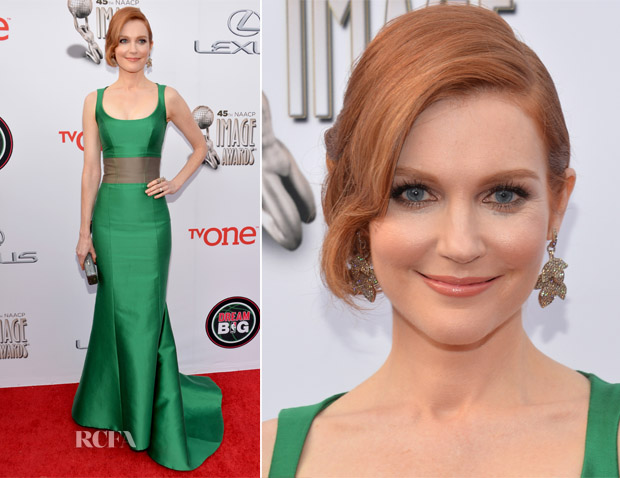 Darby Stanchfield In Carolina Herrera - NAACP Image Awards 2014