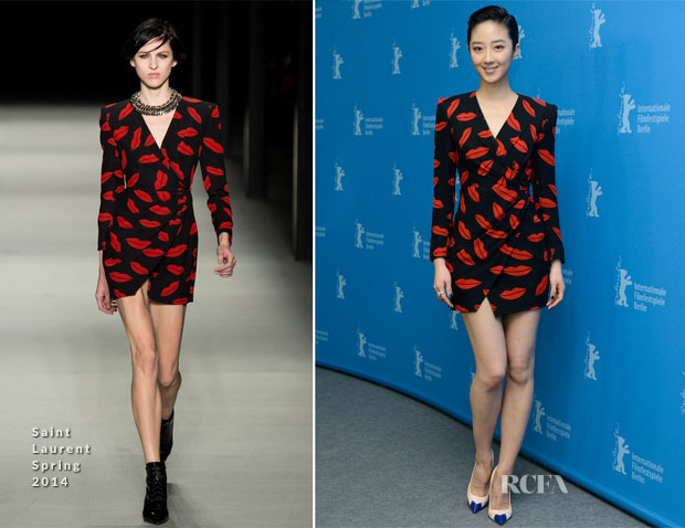 Gwei Lun Mei In Saint Laurent - 'Black Coal, Thin Ice' (Bai Ri Yan Huo) Berlin Film Festival Photocall