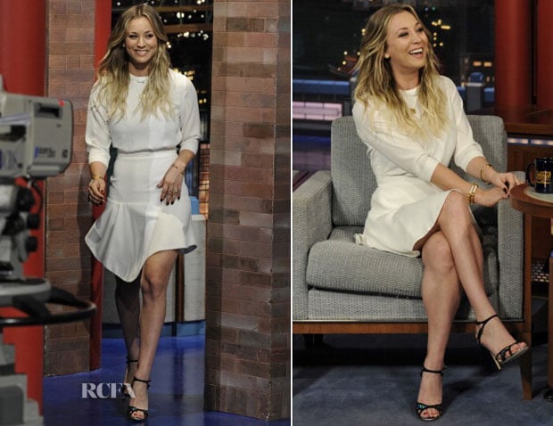 Kaley Cuoco In Camilla and Marc - Late Show with David Letterman