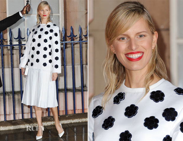 Karolina Kurkova In Steven Tai -  Creative London Party