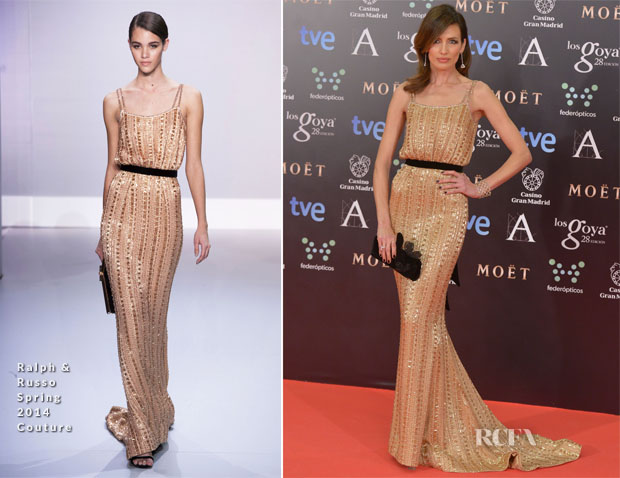 Nieves Alvarez In Ralph & Russo Couture - Goya Cinema Awards 2014