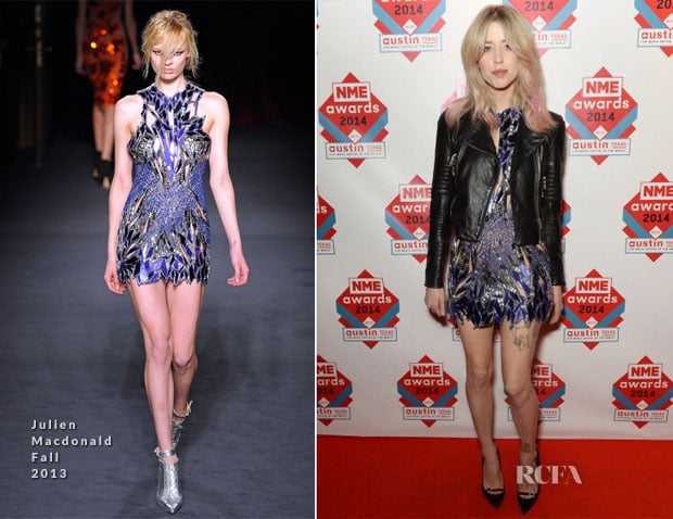 Peaches Geldof In Julien Macdonald - NME Awards 2014