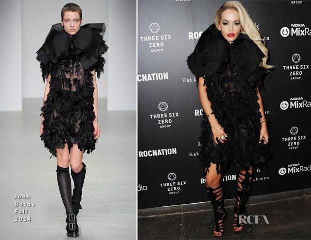 Rita Ora In John Rocha - Brit Awards 2014 After-Parties