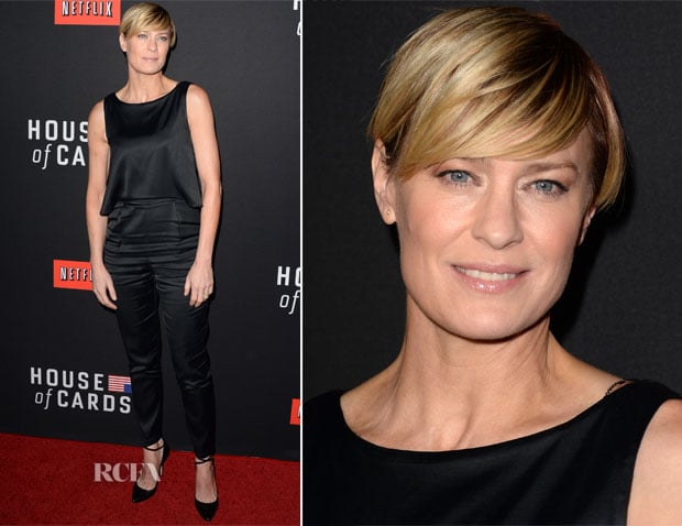 Robin Wright In Kate Spade Saturday - ‘House Of Cards’ Season 2 Screening