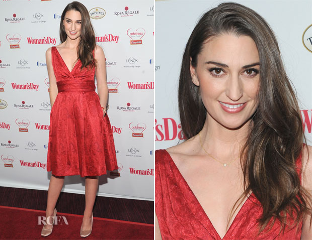 Sara Bareilles In Theia - Woman’s Day Red Dress Awards