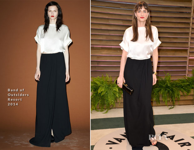 Amanda Peet In Band of Outsiders - Vanity Fair Oscar Party 2014