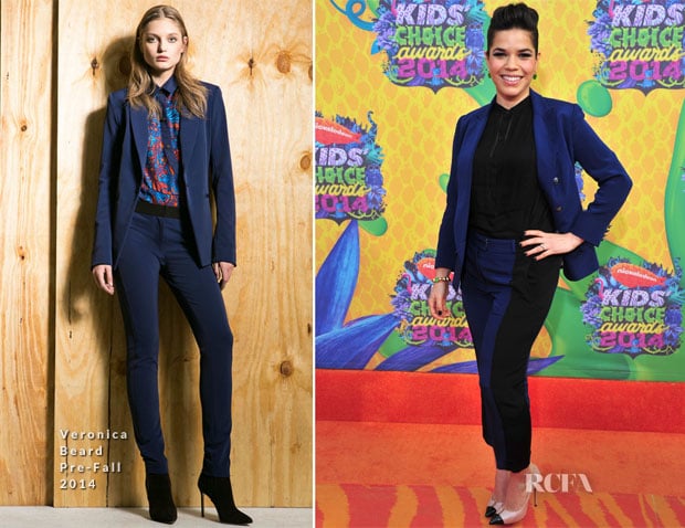 America Ferrera In Veronica Beard - Nickelodeon Kids’ Choice Awards 2014