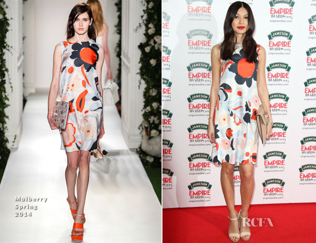 Gemma Chan In Mulberry - Jameson Empire Awards 2014