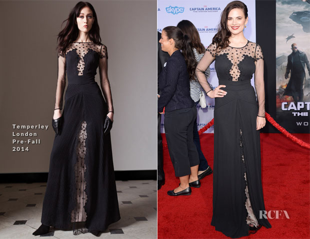 Hayley Atwell In Temperley London - ‘Captain America The Winter Soldier’ LA Premiere