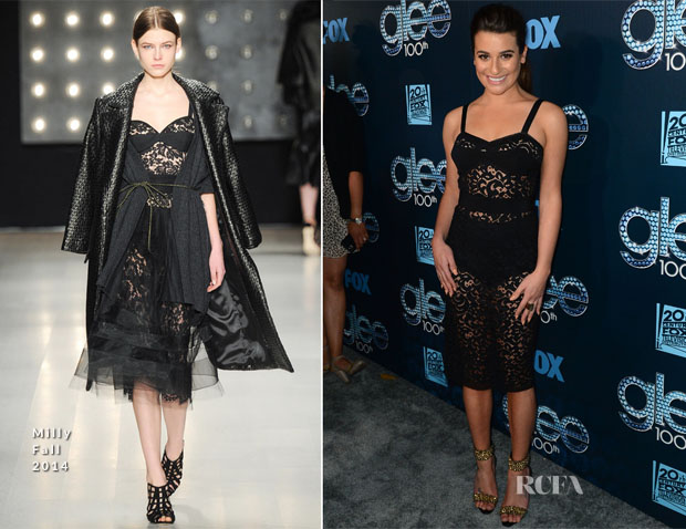 Lea Michele In Milly Fall 2014 – ‘Glee’ 100th Episode Celebration