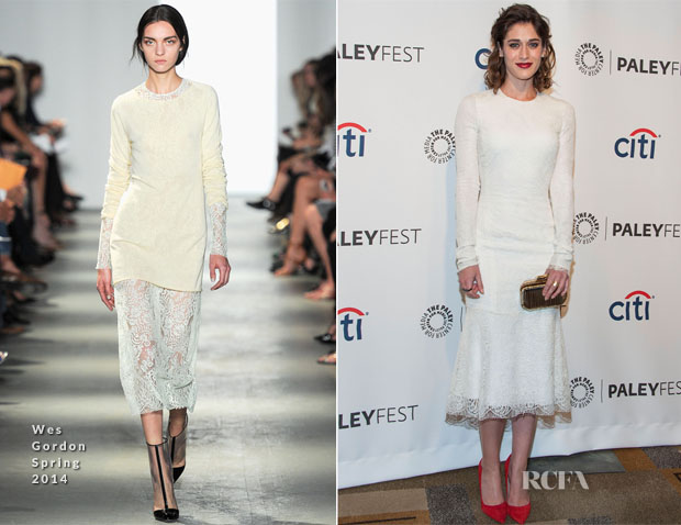 Lizzy Caplan In Wes Gordon - PaleyFest 2014 Honouring 'Masters Of Sex'