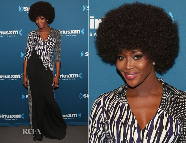 Naomi Campbell In Diane von Furstenberg - SiriusXM’s 'Town Hall'
