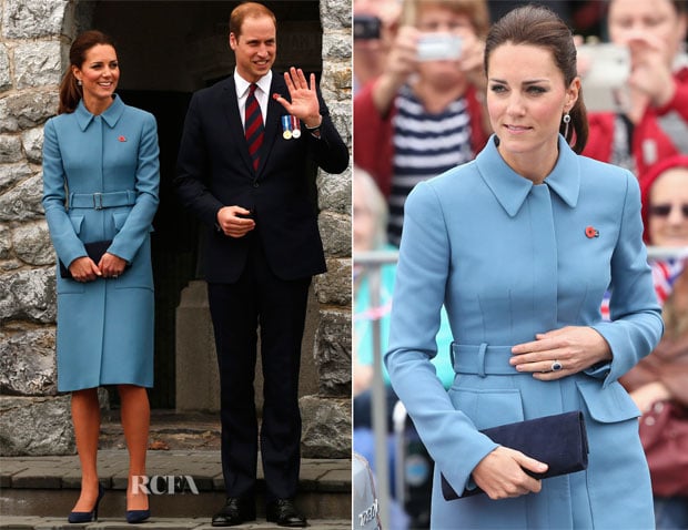 Catherine, Duchess of Cambridge In Alexander McQueen - Blenheim War Memorial