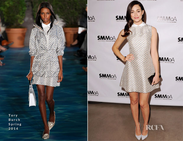 Emmy Rossum In Tory Burch - Santa Monica Museum Of Art's annual Precognito Gala