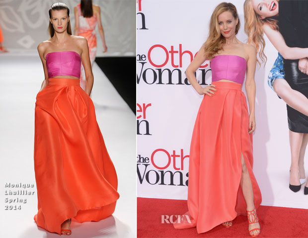 Leslie Mann In Monique Lhuillier - ‘The Other Woman’ LA Premiere