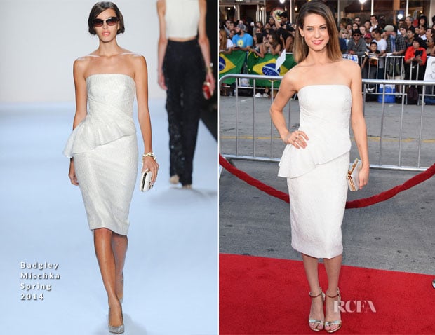 Lyndsy Fonseca In Badgley Mischka - 'Neighbors' LA Premiere
