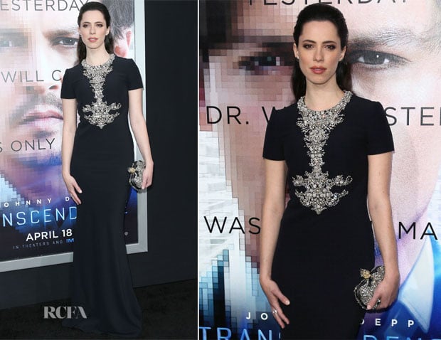 Rebecca Hall In Alexander McQueen - ‘Transcendence’ LA Premiere