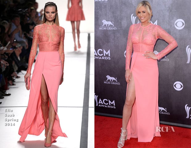 Sarah Davidson In Elie Saab - ACM Awards 2014