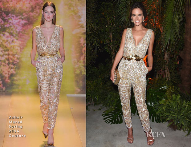 Alessandra Ambrosio In Zuhair Murad Couture - Chopard Cocktail After-Party