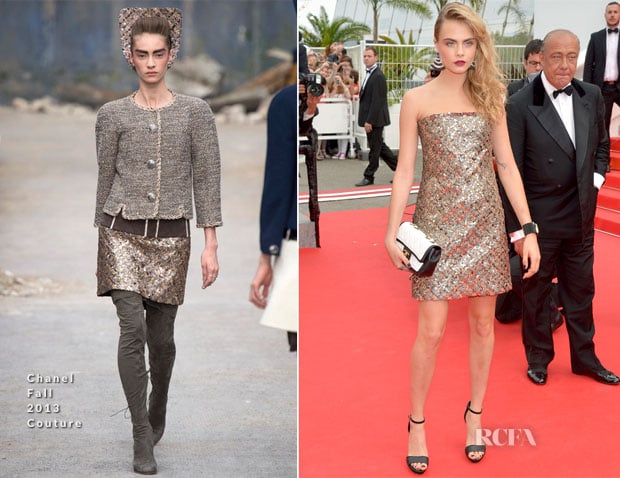 Cara Delevingne In Chanel Couture - ‘The Search’ Cannes Film Festival Premiere
