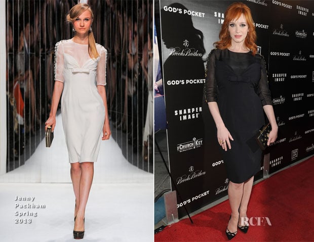 Christina Hendricks In Jenny Packham - ‘God’s Pocket’ LA Premiere2