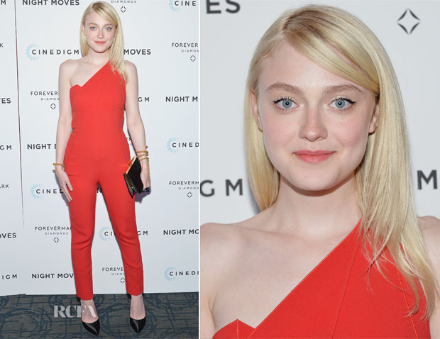 Dakota Fanning In Roland Mouret - 'Night Moves' New York Premiere