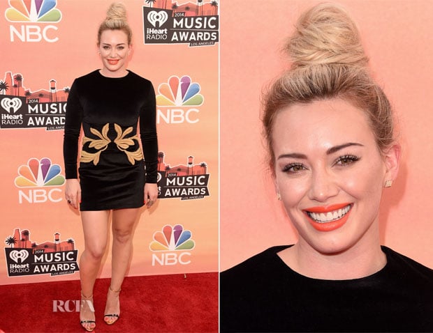 Hilary Duff In  Maria Lucia Hohan - 2014 iHeartRadio Music Awards