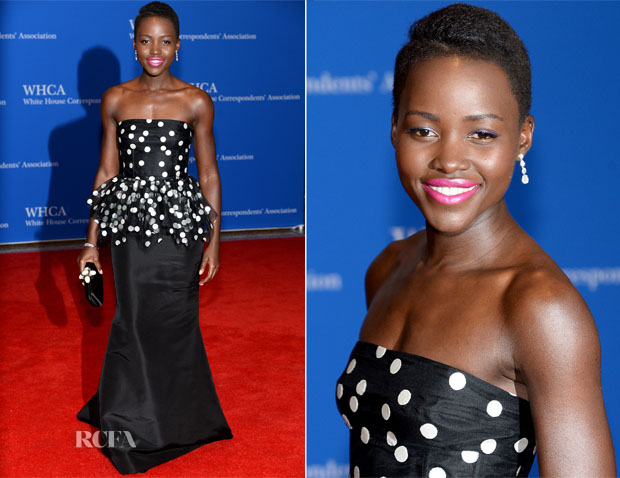 Lupita Nyong'o In Oscar de la Renta - 100th Annual White House Correspondents' Association Dinner